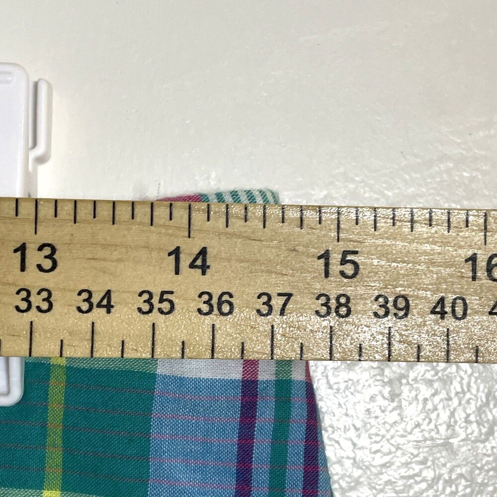 TALBOTS Women's Multicolor Patchwork Plaid Skirt Size 4 Cotton Lined Preppy - Picture 5 of 7